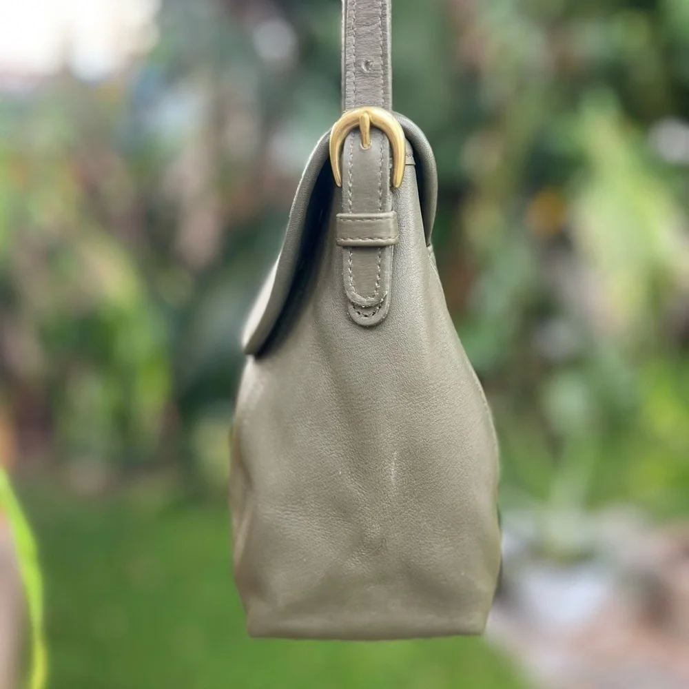 Vintage Coach Soho Small Flap Bag 4108 Loden Green Costa Rica 1998 Rare leather